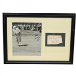 Bobby Locke Signed Cut with Photo Display - Framed JSA ALOA