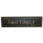 Collector Produced Robert T. Jones, Jr. Augusta 1934 Wood Sign - Not ANGC Item