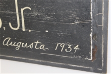 Collector Produced Robert T. Jones, Jr. Augusta 1934 Wood Sign - Not ANGC Item