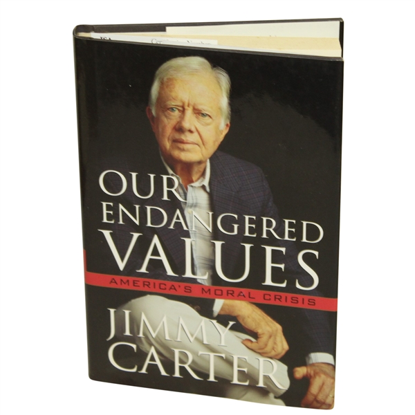 Jimmy Carter Signed Our Endangered Values Book JSA #K35232