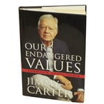 Jimmy Carter Signed Our Endangered Values Book JSA #K35232