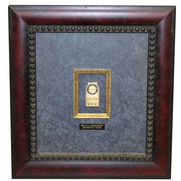 1991 PGA Championship at Crooked Stick Contestant Badge - Professionally Framed