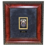 Bernhard Gallachers 1983 Ryder Cup Badge/Clip with Etched Name and Date - Framed