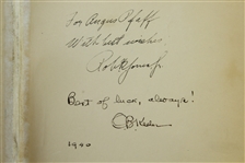 Bobby Jones & O.B. Keeler Signed & Dated 'Down the Fairway' Book - 1940 JSA ALOA