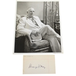 George May Signed 3x5 Card Plus Original Publicity Photo JSA ALOA