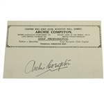 Archie Compston (D-1962) Signed Letterhead - 1927, 1929, & 1931 Ryder Cup JSA ALOA
