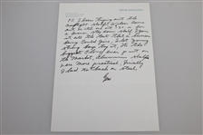 Gene Sarazen Signed Handwritten 5 Page Letter - Pans Graphite Clubs JSA ALOA