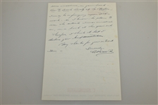 Art Wall Jr. Signed Handwritten Letter - 1959 Masters Champ JSA ALOA