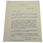 Lord Brabazon of Tara (D-1964) Captain of the R&A Golf Club Signed Letter JSA ALOA
