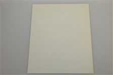 Lord Brabazon of Tara (D-1964) Captain of the R&A Golf Club Signed Letter JSA ALOA