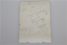 Five 1947 Walker Cup Team Members Signed Album Page JSA LOA