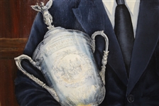 Bobby Jones Original Oil on Wood Painting Signed by Artist Bill Waugh JSA ALOA