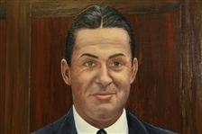 Bobby Jones Original Oil on Wood Painting Signed by Artist Bill Waugh JSA ALOA