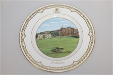 Old Course St. Andrews Ltd Ed #5 Aynsley Plate - Bill Waugh Millennium Collection