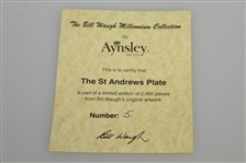 Old Course St. Andrews Ltd Ed #5 Aynsley Plate - Bill Waugh Millennium Collection