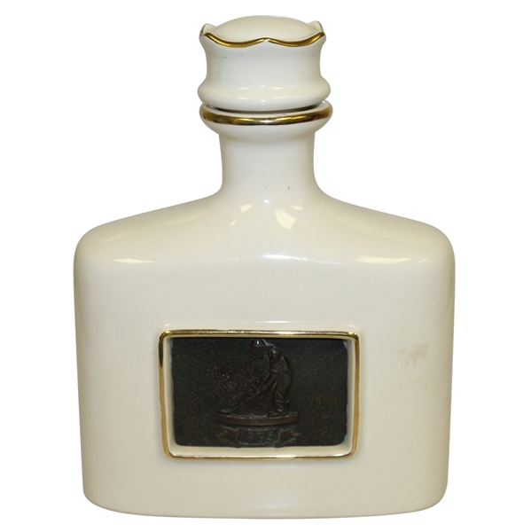 Pinehurst #2 Putter Boy & Clubhouse Bill Waugh Porcelain Decanter 
