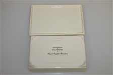 Ryder Cup 1997 Valderrama Porcelain Card Holder with Comm. Playing Cards by Artist Bill Waugh