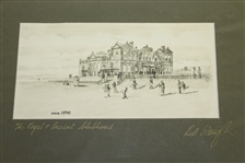 The Royal & Ancient Clubhouse 1860, 1870, 1890, & 2000 Artists Bill Waugh Signed Prints JSA ALOA