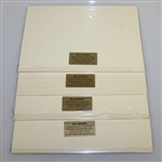 The Royal & Ancient Clubhouse 1860, 1870, 1890, & 2000 Artists Bill Waugh Signed Prints JSA ALOA