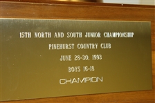 Champions Putter Boy Trophy 1993 North & South Junior Championship - Robert Floyd