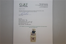 2001 Masters Tournament Ltd Ed #76/100 Cooperstown Commemorative Bear with Original Box