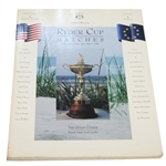 1991 Ryder Cup at The Ocean Course Kiawah Course Official Program