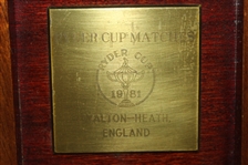1981 Ryder Cup Player Gift - Matthew Norman Swiss Clock - Ray Floyd Collection