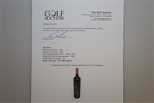 Greg Norman Signed Unopened 2010 Bottle of Shiraz Cabernet JSA ALOA