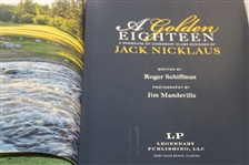 Jack Nicklaus Signed 'A Golden Eighteen' Book - Author Also Signed JSA ALOA