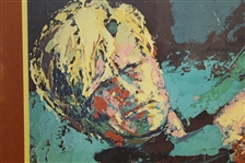 Jack Nicklaus & Leroy Neiman Signed Framed 1972 Print with USGA Gift Thanks Letter JSA ALOA