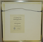 Jack Nicklaus & Leroy Neiman Signed Framed 1972 Print with USGA Gift Thanks Letter JSA ALOA