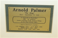Arnold Palmer 'A Farewell to Remember' Photo, Plaque, Ball Shadow Box Display - Framed