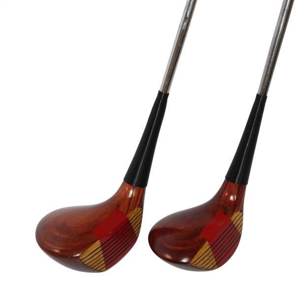 1966-67 PING "ANSER" Wooden Head Driver and 4 Wood - Seldom Seen, Less Than 200 Sets Made