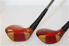1966-67 PING ANSER Wooden Head Driver and 4 Wood - Seldom Seen, Less Than 200 Sets Made