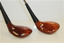1966-67 PING ANSER Wooden Head Driver and 4 Wood - Seldom Seen, Less Than 200 Sets Made
