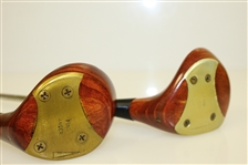 1966-67 PING ANSER Wooden Head Driver and 4 Wood - Seldom Seen, Less Than 200 Sets Made