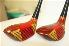 1966-67 PING ANSER Wooden Head Driver and 4 Wood - Seldom Seen, Less Than 200 Sets Made