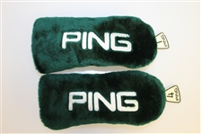 1966-67 PING ANSER Wooden Head Driver and 4 Wood - Seldom Seen, Less Than 200 Sets Made