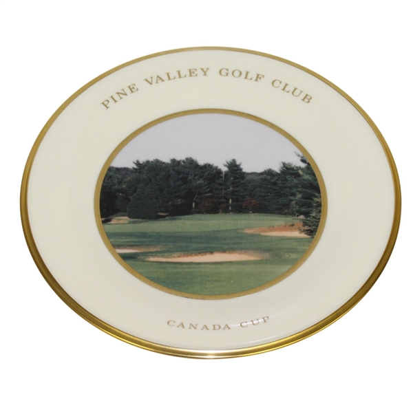 Pine Valley Golf Club Lenox Canada Cup Plate, 1997- 4<sup>th</sup> Hole, Fairway View