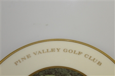 Pine Valley Golf Club Lenox Canada Cup Plate, 1993 - 4<sup>th</sup> Hole, Ariel View