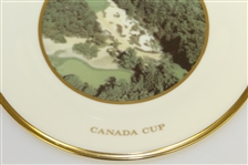 Pine Valley Golf Club Lenox Canada Cup Plate, 1993 - 4<sup>th</sup> Hole, Ariel View