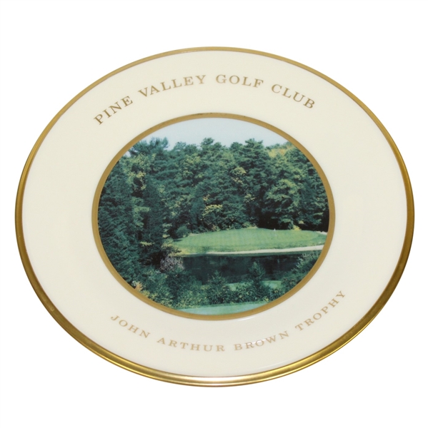 Pine Valley Golf Club Lenox Canada Cup Plate - 14<sup>th</sup> Hole, Jonh Arthur Brown Trophy
