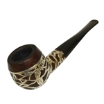Sterling Silver Overlay Golf Tobacco Pipe