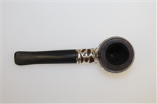 Sterling Silver Overlay Golf Tobacco Pipe