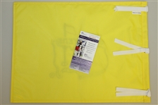 Bernhard Langer Signed Masters Undated Flag with Years Won Notation JSA #Q59918