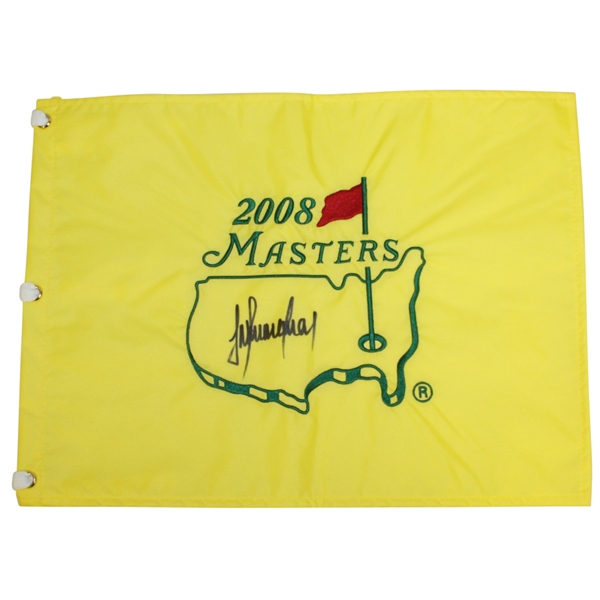 Trevor Immelman Signed 2008 Masters Embroidered Flag FULL PSA/DNA #S08167