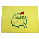 Vijay Singh Signed 2000 Masters Embroidered Flag FULL PSA/DNA #S08168