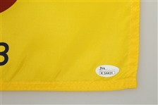 Nick Faldo Signed 2013 Open Championship Flag with Years Won Notation JSA #K54431