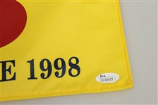 Mark O' Meara Signed 1998 Open Championship at Royal Birkdale Flag JSA #K54421