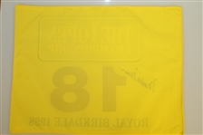Mark O' Meara Signed 1998 Open Championship at Royal Birkdale Flag JSA #K54421